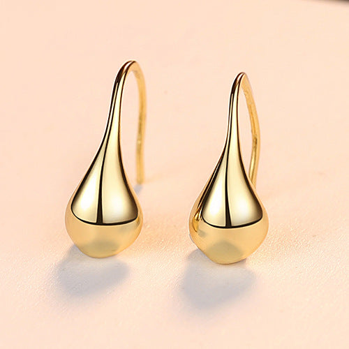 Authentic Sterling Silver 925 Waterdrop Design Drop Earring for Women Elegant Engagement Earring Fine Jewelry Accessories - Artigo Importado