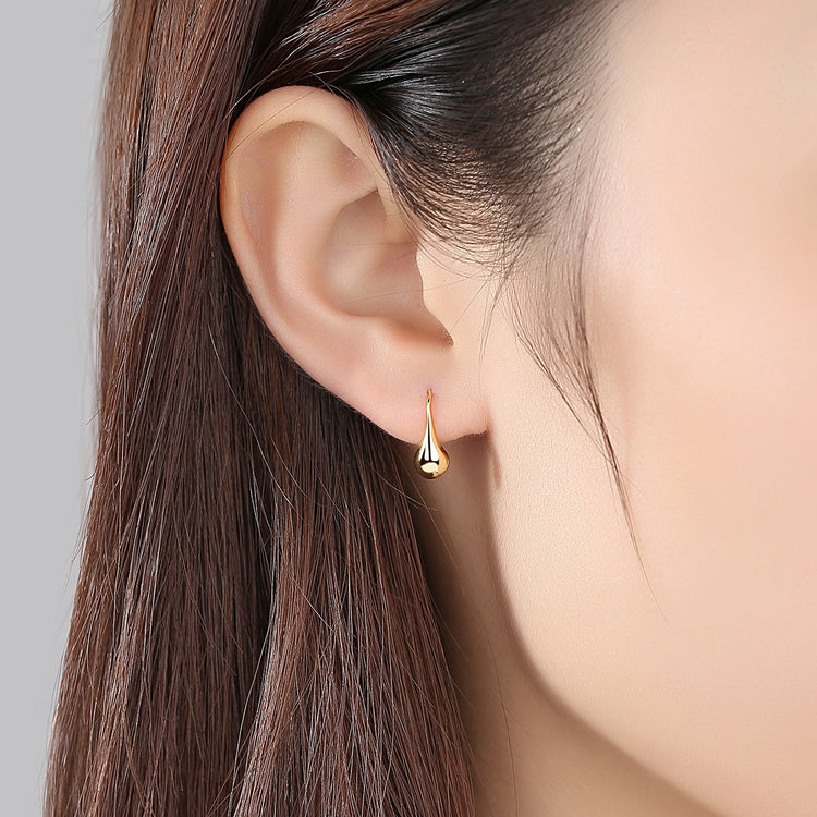 Authentic Sterling Silver 925 Waterdrop Design Drop Earring for Women Elegant Engagement Earring Fine Jewelry Accessories - Artigo Importado