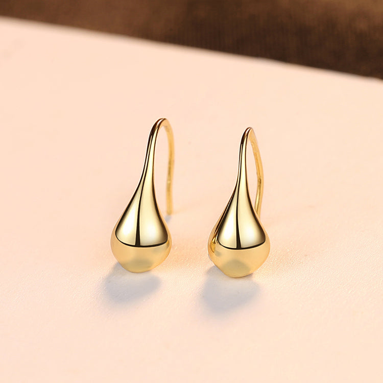 Authentic Sterling Silver 925 Waterdrop Design Drop Earring for Women Elegant Engagement Earring Fine Jewelry Accessories - Artigo Importado